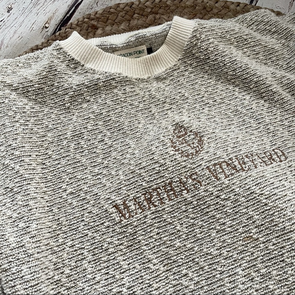 Vineyard Vines Women's Cream Crew Neck Sweater